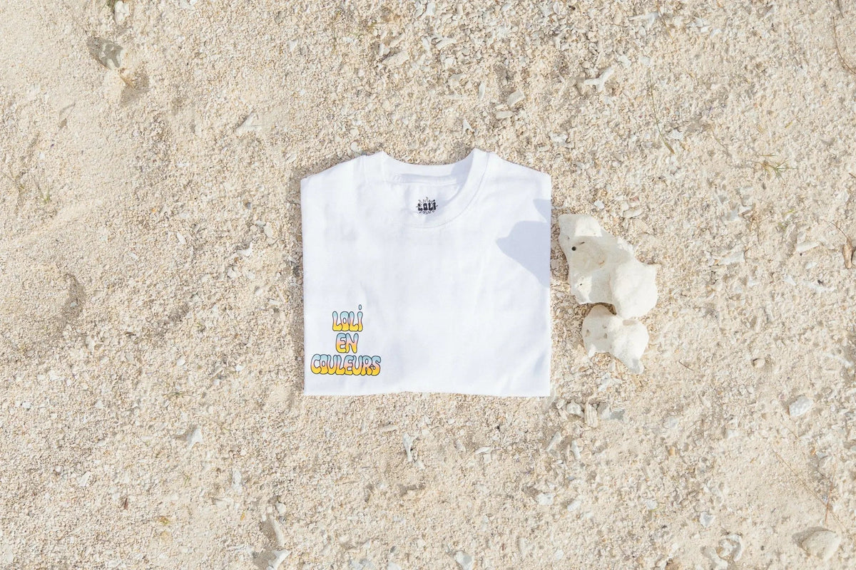 T-Shirt oversize 100% coton - Blanc - Loli