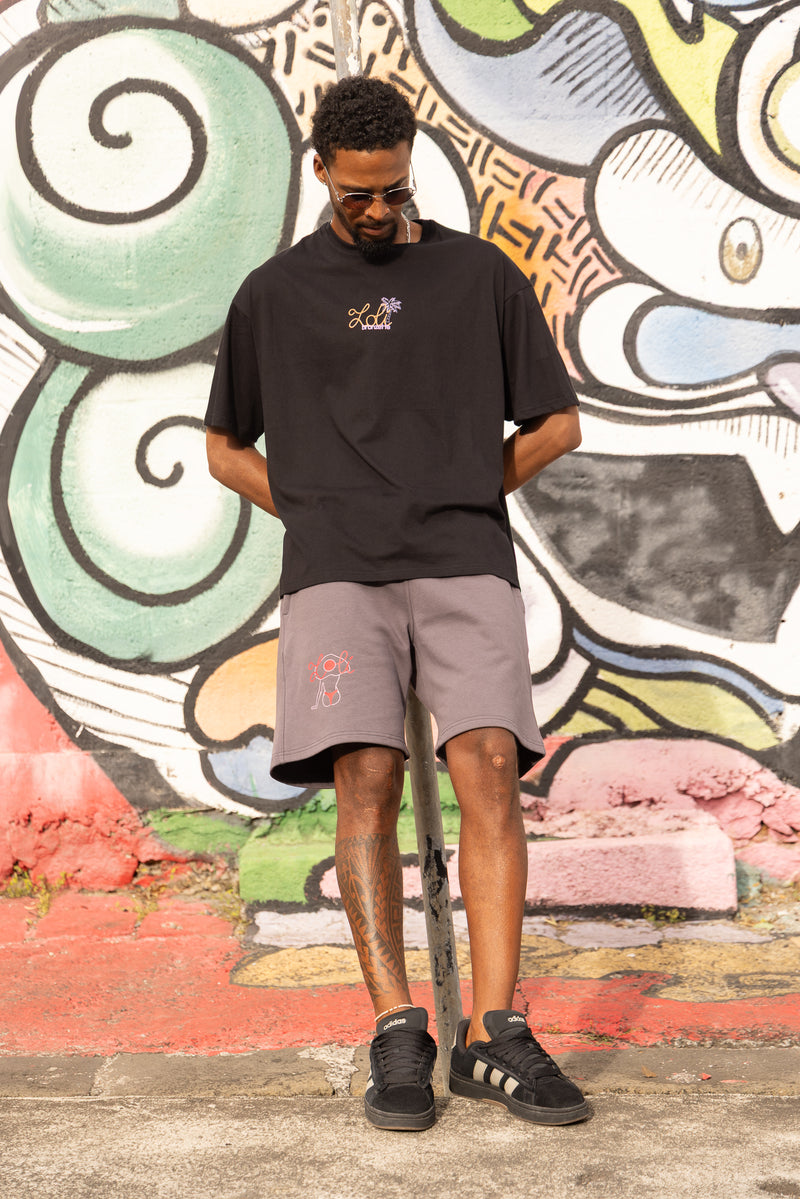 Loli bronzette gris - Short oversize