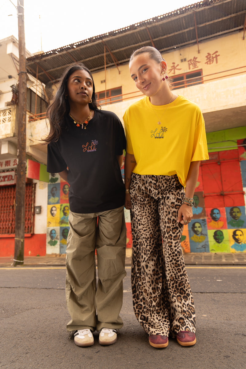 Loli bronzette noir - T-shirt oversize