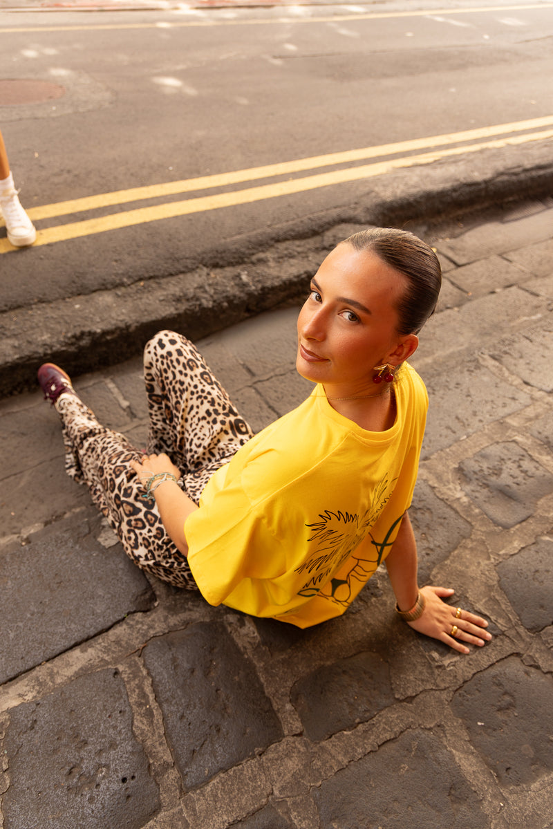 Loli bronzette jaune - T-shirt oversize
