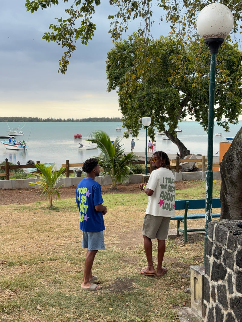 Loli seaside blanc écru - T-shirt oversize