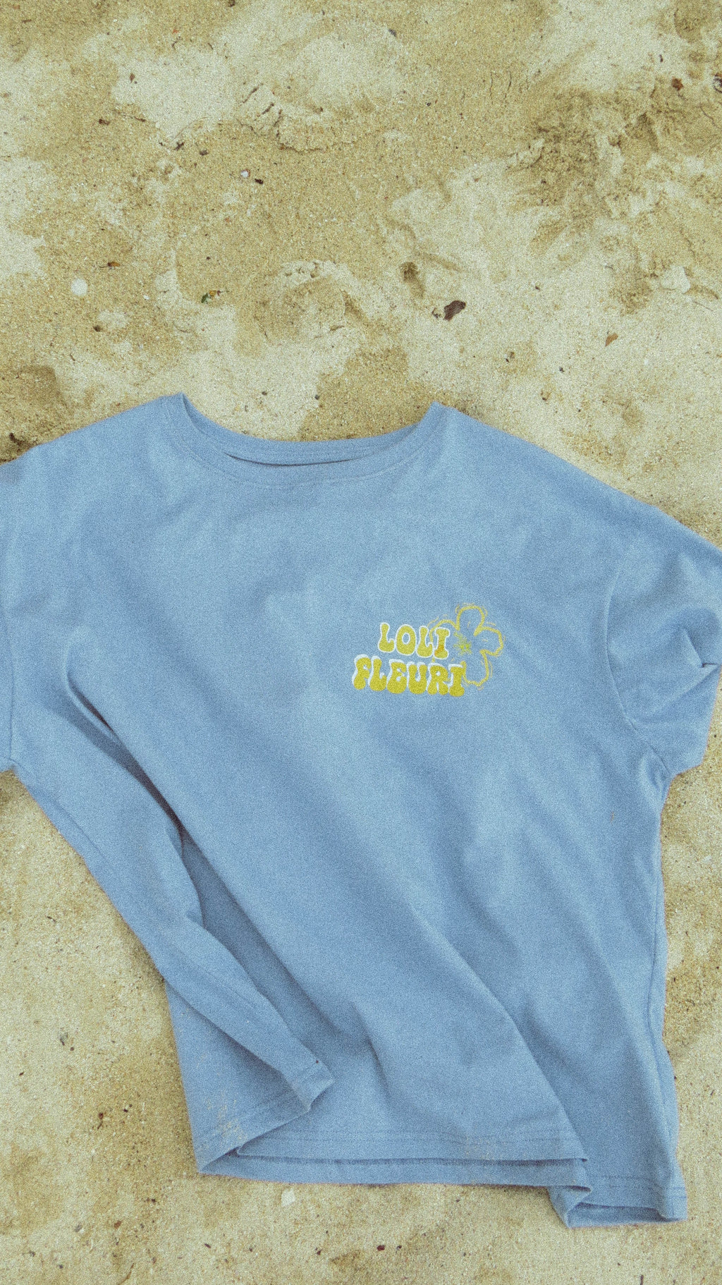 Loli_Fleuri_T-shirt_bleu_100_coton presentation